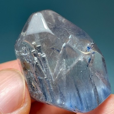 111Ct Natural Clear Beautiful Blue Dumortierite Crystal Quartz Polished Specimen