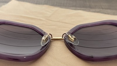 Bulgari Purple Serpenti Viper Collection Acetate Sunglasses 