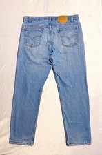 Vintage Levi's 505 Men's Jeans W36 L29.5 Light Wash Distressed Grunge Denim