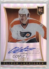 2013-14 Panini Select Rookie Silver Prizm 83/99 Oliver Lauridsen #211 Auto 3b8