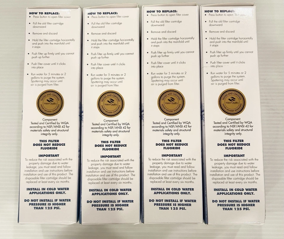 New 4 Pack Arrowpure APF-1400 Compatible Refrigerator Water Filter, LG LT700P - Image 2 of 2