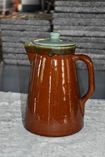 Vintage Louisville Pottery, John B Taylor Country Fare Coffee Pot W/Lid GUC
