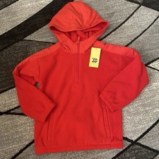 NWT All in Motion Size XS 4/5 Boys Soft Stretch Full Zip Hoodie Red