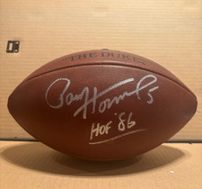 Paul Hornung signed NFL DUKE football HOF 86 JSA Autographed Packers NFL HOF