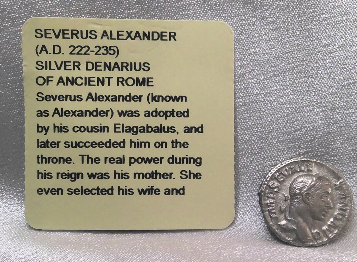 Denarius Severus Alexander Roman Imperial Coins (27 BC-476 AD) for