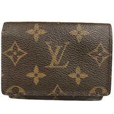Auth Louis Vuitton Enveloppe Carte De Visite Card Hold Monogram Card Case M62920