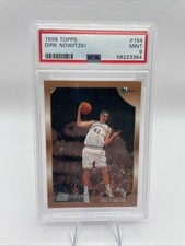 1998 Topps DIRK NOWITZKI Rookie Card RC #154 Dallas Mavericks HOF PSA 9