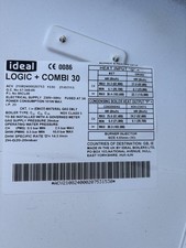 Ideal Logic 30 Control Panel