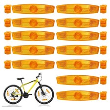 12 Stück Speichenreflektoren Fahrrad Katzenaugen Reflektoren für Mountainbike