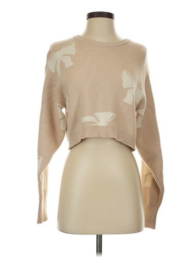 Le Lis Women Brown Pullover Sweater S