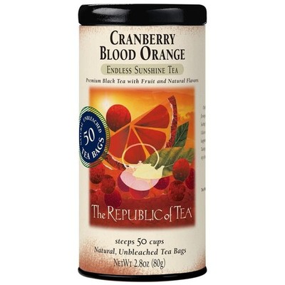 The Republic of Tea   Cranberry Blood Orange Black Tea, 50 Count (Pack 1) 