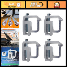 Aluminum Truck Cap Clamps - Silver Replacement For Chevy Ram Ford - 4 Pcs Set Aluminum Truck Cap Clamps - Silver Replacement For Chevy Ram Ford - 4 Pcs Set