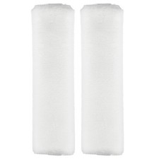 2pcs Car Seat Belt Pad Soft Fiber Seatbelt Shoulder Strap Covers, White
