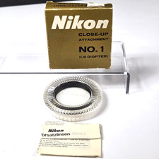 Nikon Close-Up Attachment No. 1 1.5 Diopter Lens Filter w/ Case Box