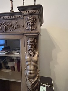 19th Century R.J. Horner carved bookcase