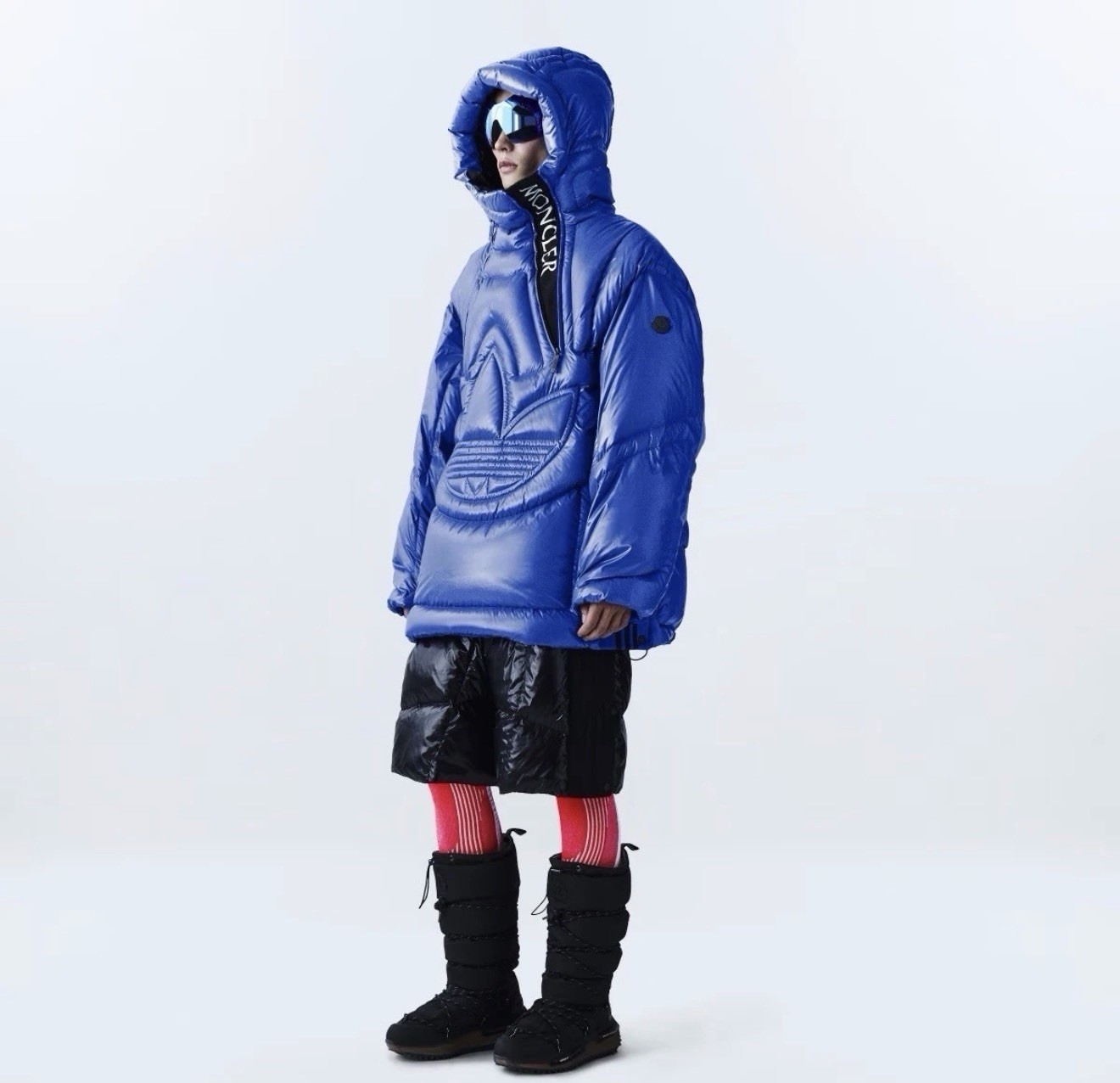 Size 1/small - Moncler x Adidas Chambery Trefoil Down Anorak Jacket Blue  IJ8327 image 6