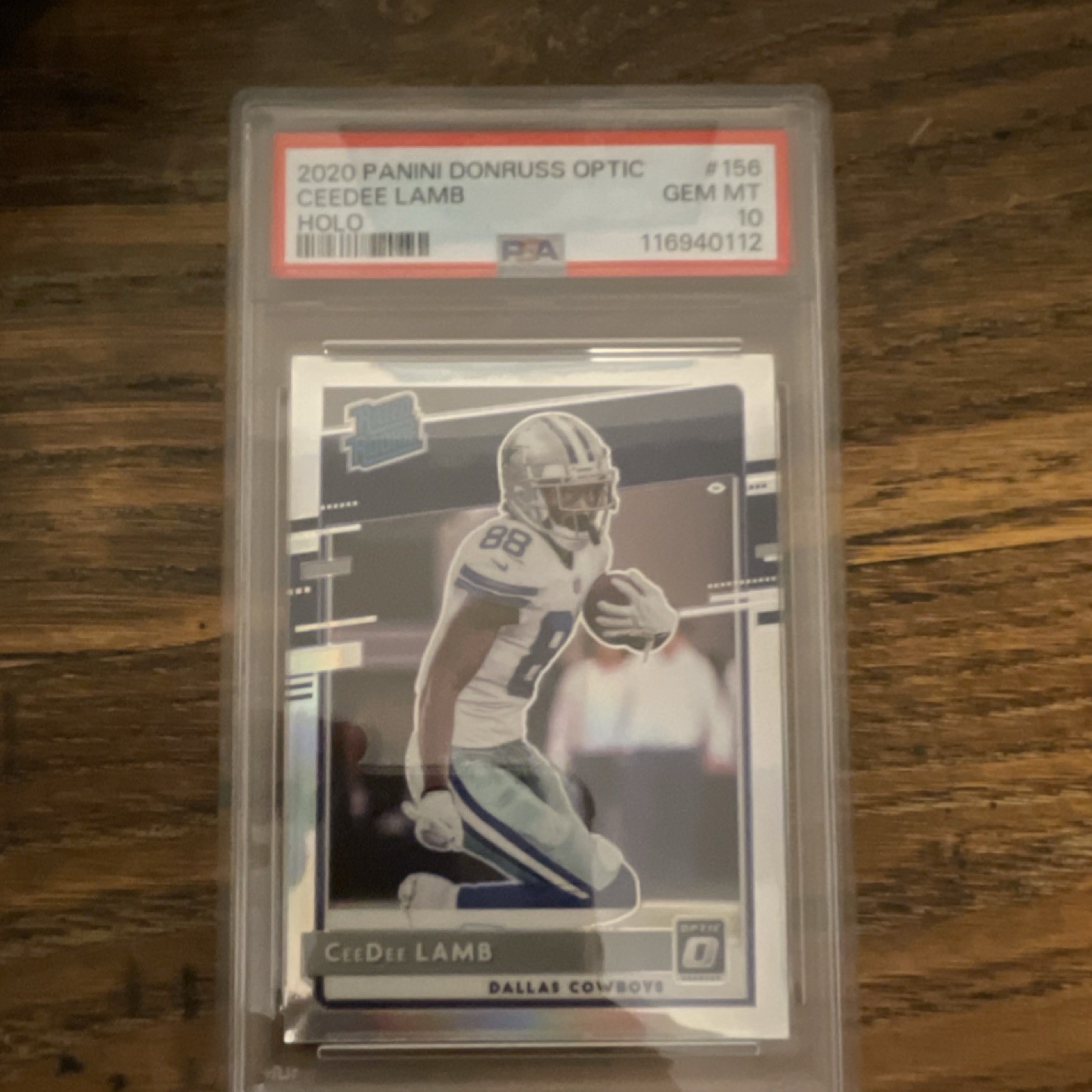 Panini Donruss Optic 2020 #156 CeeDee Lamb Holo PSA 10 Rated Rookie