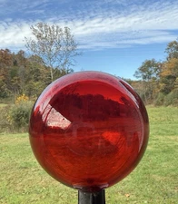 Blenko Glass Float Ball - Ruby