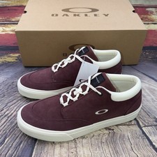 Oakley Banks Low Shoes Mens Sz 11 Maroon Burgundy Suede Casual Sneakers New NIB