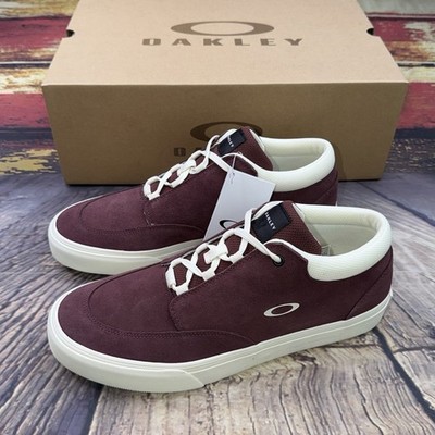 Oakley Banks Low Shoes Mens Sz 11 Maroon Burgundy Suede Casual Sneakers New NIB