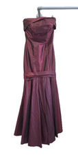 David's Bridal Bridesmaid wedding/prom wine/dark red, size 2