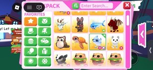 Adopt Me! Backpack Favorites Inventory Neon Ride Pets Game Item/Asset ID R