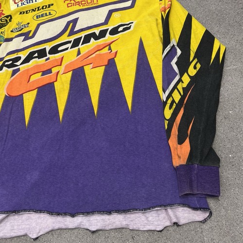 Vintage JT Racing Long Sleeve Jersey Size Large Jimmy Button - Picture 3 of 11