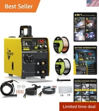 Effortless 110V 4-in-1 MIG Welder - Ideal for DIY Projects and Professional Use