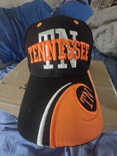 Tennessee Volunteers Back Embroidered Black Orange and White Hat Cap New