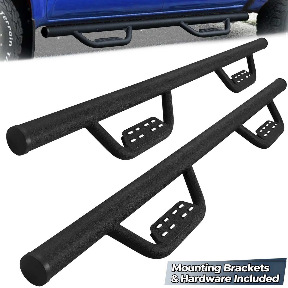For 2004-2025 Nissan Titan Crew Cab Running Boards Side Step Drop