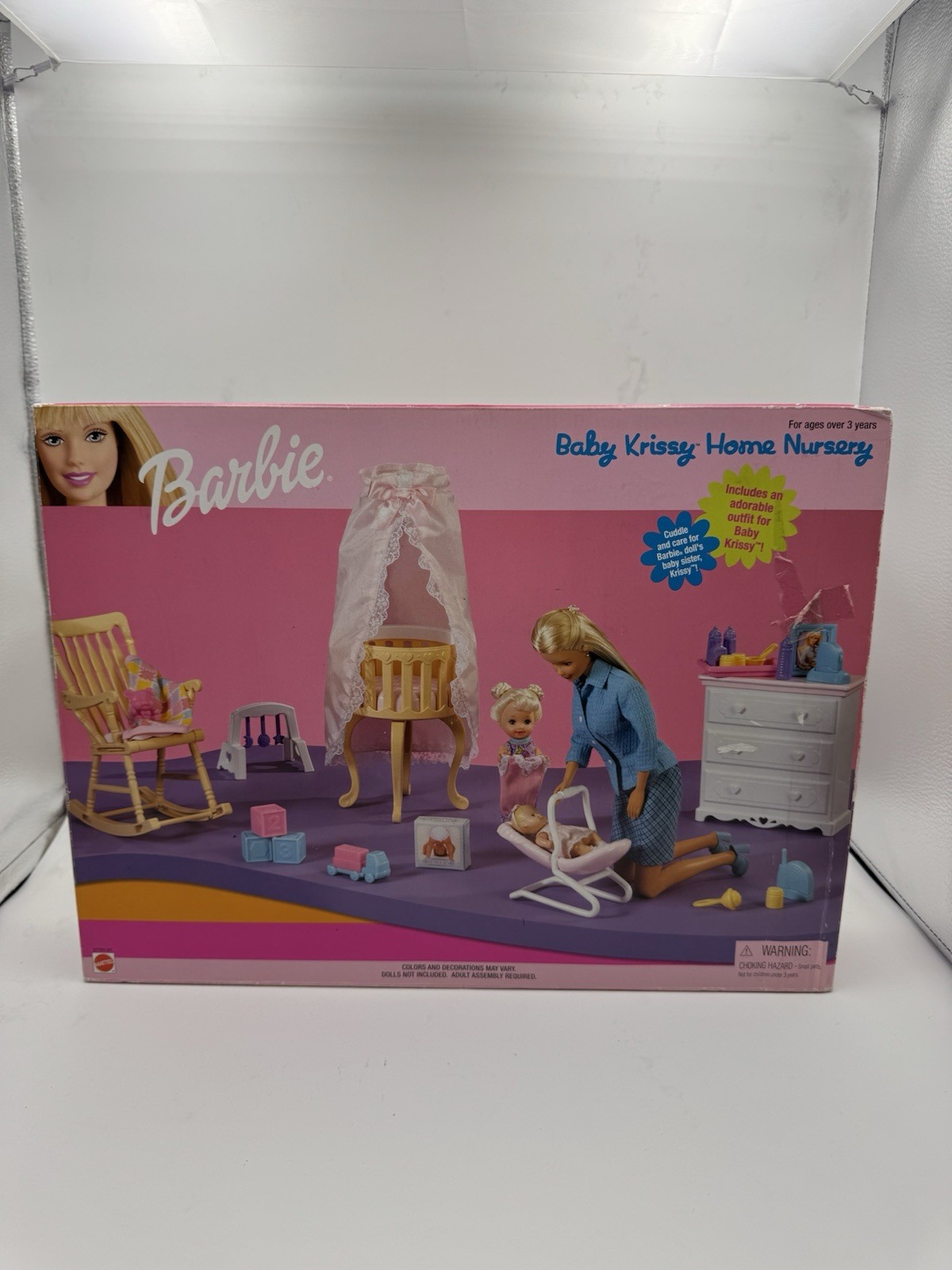 Vintage Barbie Baby Krissy Home Nursery Playset 1999 RARE 67791-91 SH