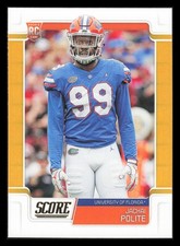 2019 Score Gold #372 Jachai Polite Florida Gators Rookie
