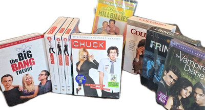 NEW SEALED TV Series DVD Lot Chuck S1-4 Fringe Columbo Vampire Diaries...