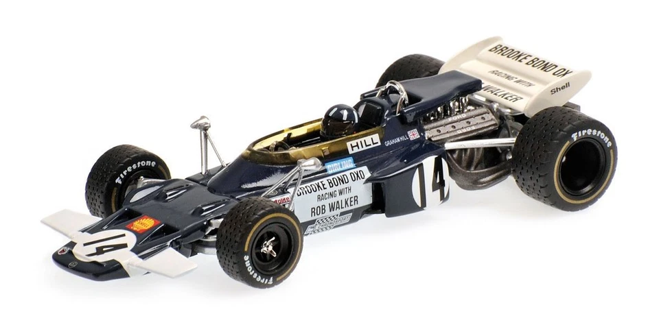 Minichamps 400700014 1/43 LOTUS 72 GRAHAM HILL GP MEXICAIN 1970 ÉDITION LIMITÉE - Photo 3/4