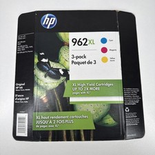 Genuine OEM HP 962XL Cyan Magenta Yellow Three Pack Ink Cartridges Exp 06/22 NEW