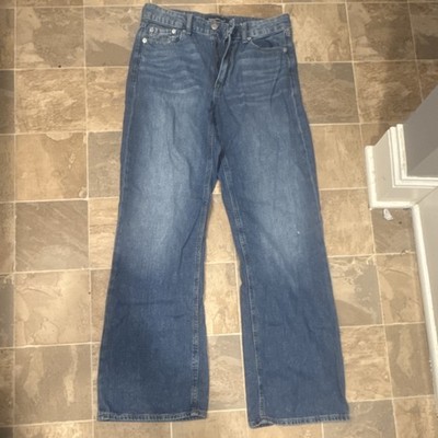 Aeropostale Women's Blue Denim Straight Jeans 100% Cotton 5-Pocket RN154379