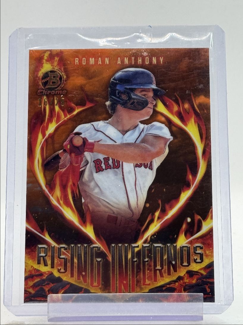 ROMAN ANTHONY 2024 BOWMAN CHROME RISING INFERNOS ORANGE /25 Q3698
