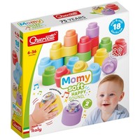 Quercetti 4145 Momy Soft Happy Sound - 18 Weiche Plastikbausteine