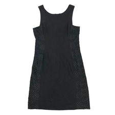 Banana Republic Wool Blend Lace Trim Panels Sheath Dress Size 8 Business Career