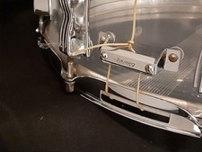 Ludwig Vintage 1976 Vistalite Clear L-901 14x5 Snare Drum Used