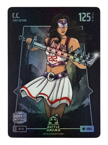 2024 Bo Jackson Battle Arena CC Caitlin Clark RC 1st Ed Alpha Battlefoil Steel