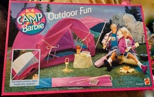 CAMP BARBIE Outdoor Fun Tent Campsite Playset, 1993, MATTEL- NEW IN BOX SEALED