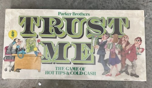 Vintage 1981 Parker Brothers TRUST ME Board Game Factory Sealed Stock Market