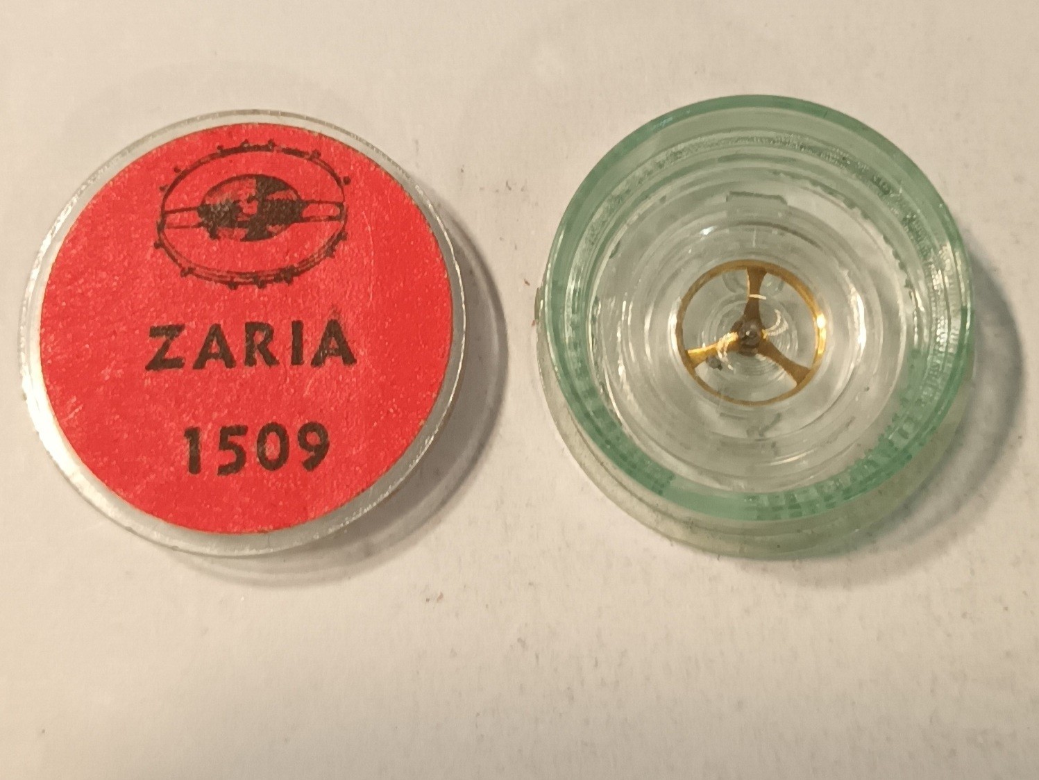 Balancier complet avec spiral ZARIA 1509 pour mouvement de montre mécanique