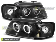 FARI ANTERIORI ANGEL EYES BLACK PER AUDI A3 8L 96-00 FANALI HEADLIGHTS
