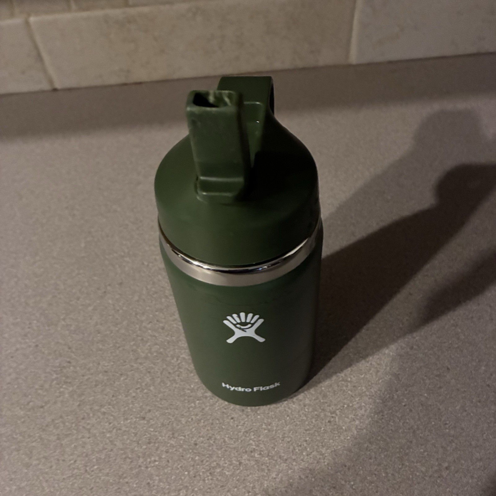Army Green Hydro Flask Water Bottle Small 20oz Stainless Steel