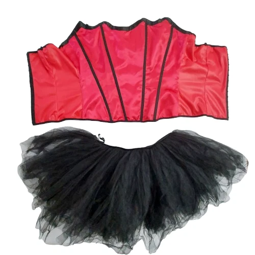 NWT Dreamgirl 7544 Women Sexy Devil Reversible Costume, Red/Black, Size Small - Image 2 of 4