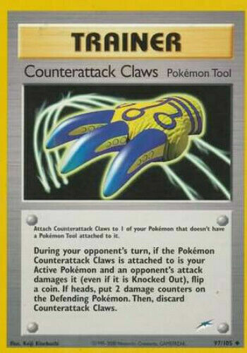 Counterattack Claws 97/105 Neo Destiny Uncommon Moderate Play Pokemon DNA GAMES - Afbeelding 1 van 1