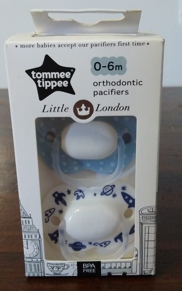 Tommee Tippee Little London Ortho Pacifier Soothie Binky Blue