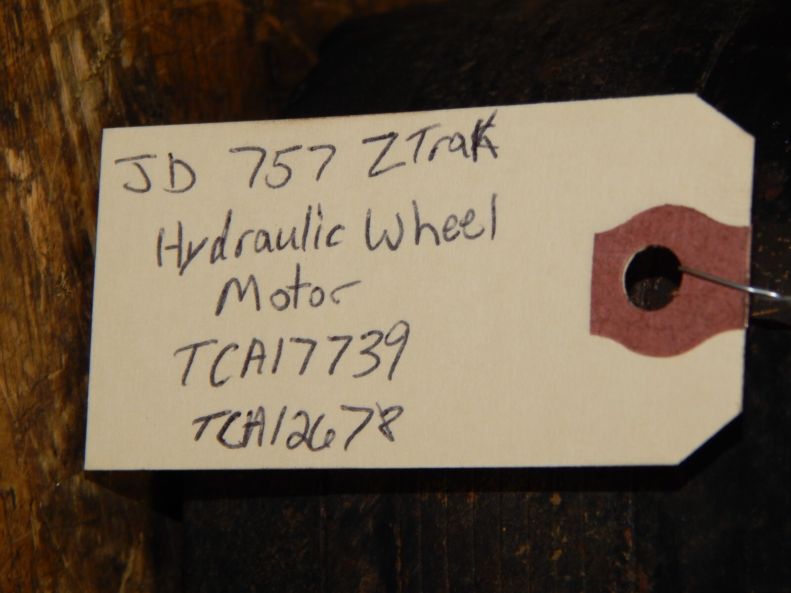 John Deere 757 ZTrak Hydraulic Wheel Motor (2) TCA17739, TCA12678 eBay